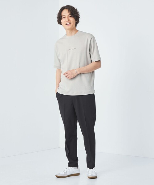 green label relaxing(グリーンレーベルリラクシング)の「RELAXiNG ポンチ クルーネック Tシャツ(Tシャツ/カットソー・メンズ・ブラック/ライトブルー/ライトグレー/ホワイト・XL/M/L/S)」の8枚目の写真