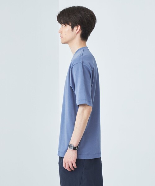 green label relaxing(グリーンレーベルリラクシング)の「RELAXiNG ポンチ クルーネック Tシャツ(Tシャツ/カットソー・メンズ・ブラック/ライトブルー/ライトグレー/ホワイト・XL/M/L/S)」の10枚目の写真