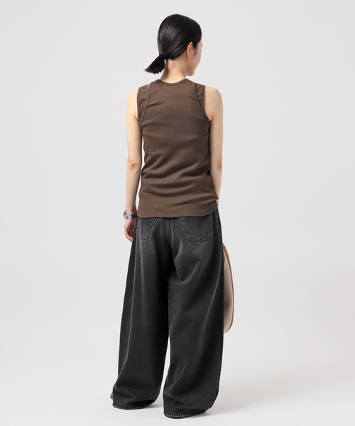 AP STUDIO(エーピーストゥディオ)の「【HAIKURE/ハイクル】BETHANY Black(wide leg)(デニムパンツ・レディース・ブラック・26/23/24/25)」の6枚目の写真