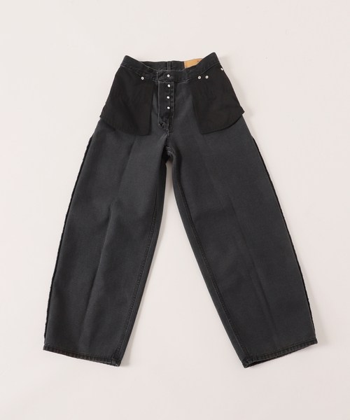 HAIKURE/ハイクル】BETHANY Black(wide leg)（デニムパンツ