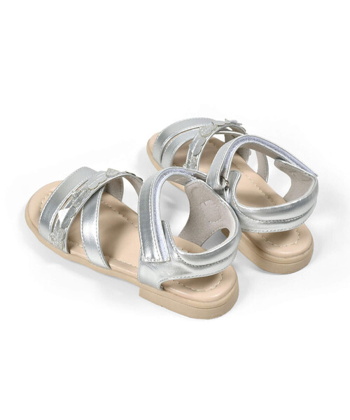 SLAP SLIP（スラップスリップ）の「キラキラハートクロスサンダル(14~18cm)（サンダル・キッズ・グレー/ピンク・18.0cm/14.0cm/15.0cm/16.0cm/17.0cm）」の13枚目の写真