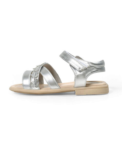 SLAP SLIP（スラップスリップ）の「キラキラハートクロスサンダル(14~18cm)（サンダル・キッズ・グレー/ピンク・18.0cm/14.0cm/15.0cm/16.0cm/17.0cm）」の14枚目の写真