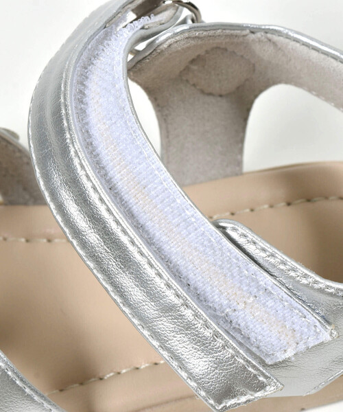 SLAP SLIP（スラップスリップ）の「キラキラハートクロスサンダル(14~18cm)（サンダル・キッズ・グレー/ピンク・18.0cm/14.0cm/15.0cm/16.0cm/17.0cm）」の16枚目の写真