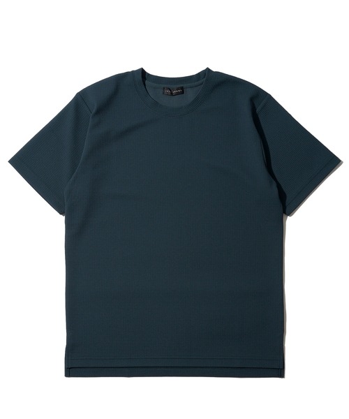 TETE HOMME（テットオム）の「ジャガードストレッチクルーネックTシャツ（Tシャツ/カットソー・メンズ・ブラック/グリーン/ホワイト/チャコールグレー・MEDIUM/LARGE/X-LARGE）」の13枚目の写真
