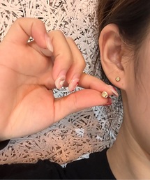 【OKUOKU　0909】シンプル ピアス 誕生石 両耳用 oku-pierce-679836607459-4【RBTS】