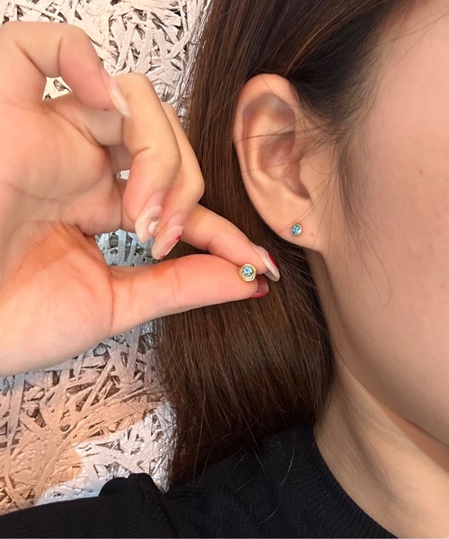 Burner（バーナー）の「【OKUOKU　0909】シンプル ピアス 誕生石 両耳用 oku-pierce-679836607459-4（ピアス（両耳用）・レディース・B/G/I/P/R/Y/その他4/その他7/その他9/K/L/M/N/その他6/A/J/O/Q/X/Z/その他8/その他10/C/D/E/F/S/V/W/その他1/その他2/その他3/その他5/H/T・FREE）」の9枚目の写真