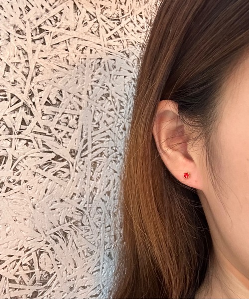 Burner（バーナー）の「【OKUOKU　0909】シンプル ピアス 誕生石 両耳用 oku-pierce-679836607459-4（ピアス（両耳用）・レディース・B/G/I/P/R/Y/その他4/その他7/その他9/K/L/M/N/その他6/A/J/O/Q/X/Z/その他8/その他10/C/D/E/F/S/V/W/その他1/その他2/その他3/その他5/H/T・FREE）」の12枚目の写真