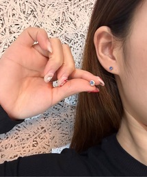 【OKUOKU 0909】シンプル ピアス 誕生石 両耳用 oku-pierce-679836607459-4
