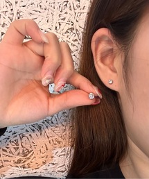 【OKUOKU 0909】シンプル ピアス 誕生石 両耳用 oku-pierce-679836607459-4【RBTS】