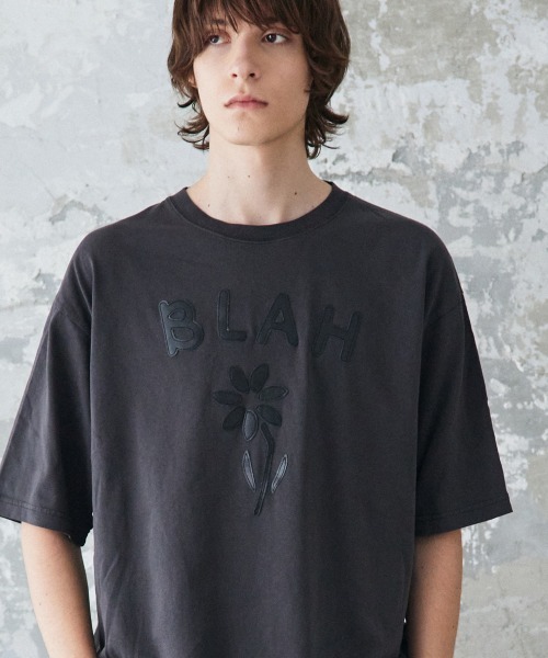 rehacer(レアセル)の「rehacer : Flower Patch Fade CS / フラワー パッチ フェイド カットソー(Tシャツ/カットソー・メンズ・スミクロ/アイボリー/ネイビー・X-LARGE/SMALL/MEDIUM/LARGE)」の12枚目の写真