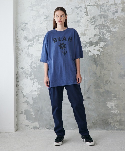 rehacer(レアセル)の「rehacer : Flower Patch Fade CS / フラワー パッチ フェイド カットソー(Tシャツ/カットソー・メンズ・スミクロ/アイボリー/ネイビー・X-LARGE/SMALL/MEDIUM/LARGE)」の15枚目の写真