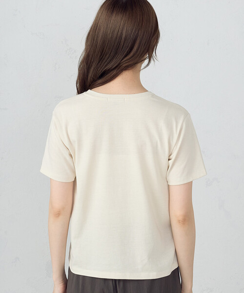 COMME CA ISM（コムサイズム）の「フォトプリント半袖Ｔシャツ（Tシャツ/カットソー・レディース・チャコール/ライトグレー/ピンク/アイボリー・SMALL/MEDIUM/LARGE）」の16枚目の写真