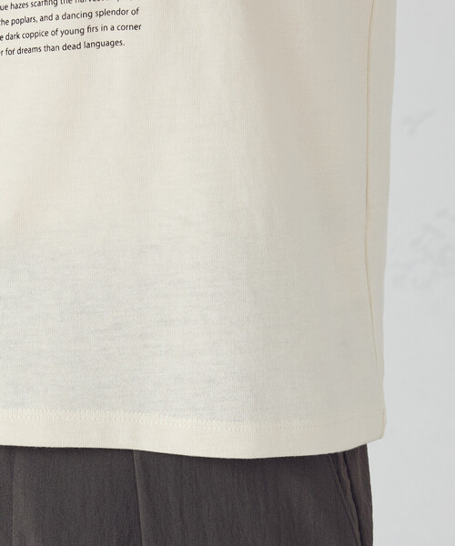 COMME CA ISM（コムサイズム）の「フォトプリント半袖Ｔシャツ（Tシャツ/カットソー・レディース・チャコール/ライトグレー/ピンク/アイボリー・SMALL/MEDIUM/LARGE）」の19枚目の写真