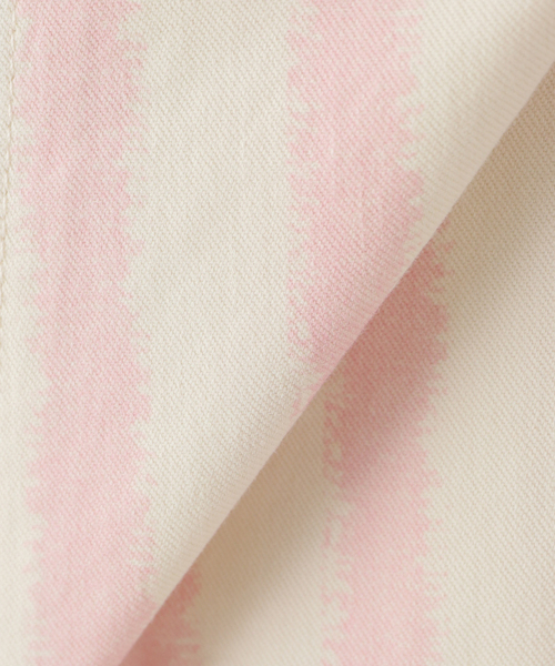 SLOBE citron.（スローブシトロン）の「SLOBE citron.ストライプコンビパンツ（カーゴパンツ・レディース・ピンク・38/36）」の11枚目の写真