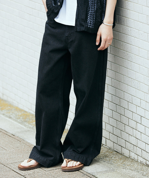 JOURNAL STANDARD（ジャーナルスタンダード）の「12OZ デニム キャノンペインターパンツ（デニムパンツ・メンズ・ネイビー/ブラック/コバルトブルー・MEDIUM/LARGE/SMALL）」の7枚目の写真