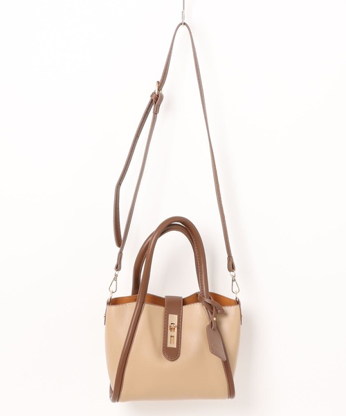 セール】ポーチ付きバイカラー2WAYバッグ【ZOZOTOWN限定アイテム