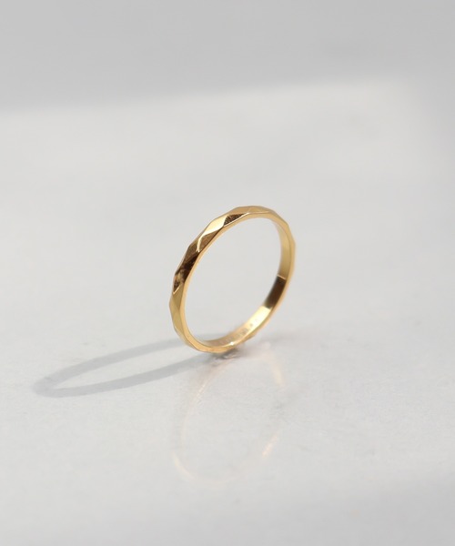 ieLS(イエルズ)の「金属アレルギー対応「ieLS」ステンレス カッティングリング(リング・レディース・シルバー/ゴールド/ピンクゴールド・9/14/12/11.5)」の1枚目の写真