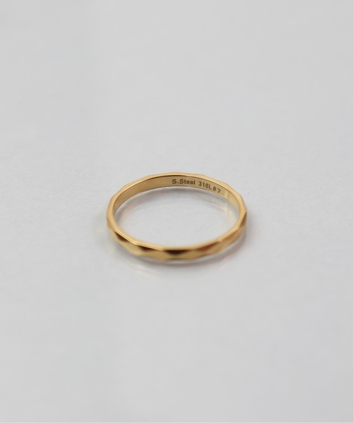 ieLS(イエルズ)の「金属アレルギー対応「ieLS」ステンレス カッティングリング(リング・レディース・シルバー/ゴールド/ピンクゴールド・9/14/12/11.5)」の11枚目の写真