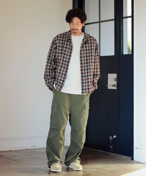 B:MING by BEAMS(ビーミングバイビームス)の「チェック ジップアップ ブルゾン(ブルゾン・メンズ・ブルー/ブラウン・SMALL/MEDIUM/LARGE/X-LARGE)」の4枚目の写真