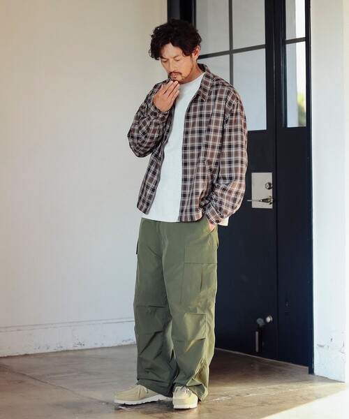 B:MING by BEAMS(ビーミングバイビームス)の「チェック ジップアップ ブルゾン(ブルゾン・メンズ・ブルー/ブラウン・SMALL/MEDIUM/LARGE/X-LARGE)」の5枚目の写真