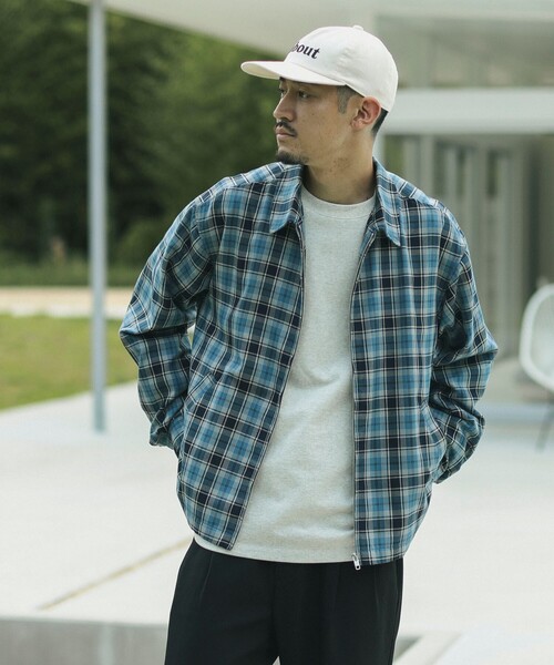 B:MING by BEAMS(ビーミングバイビームス)の「チェック ジップアップ ブルゾン(ブルゾン・メンズ・ブルー/ブラウン・SMALL/MEDIUM/LARGE/X-LARGE)」の12枚目の写真