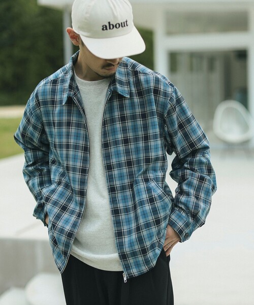 B:MING by BEAMS(ビーミングバイビームス)の「チェック ジップアップ ブルゾン(ブルゾン・メンズ・ブルー/ブラウン・SMALL/MEDIUM/LARGE/X-LARGE)」の13枚目の写真