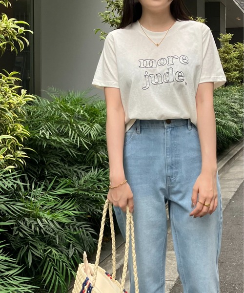 sakishimatokyo(サキシマトーキョー)の「ステッチ刺繍ロゴTシャツ/カットソー/半袖(Tシャツ/カットソー・レディース・ベージュ/オフホワイト/グレー・FREE)」の19枚目の写真