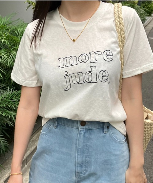 sakishimatokyo(サキシマトーキョー)の「ステッチ刺繍ロゴTシャツ/カットソー/半袖(Tシャツ/カットソー・レディース・ベージュ/オフホワイト/グレー・FREE)」の20枚目の写真