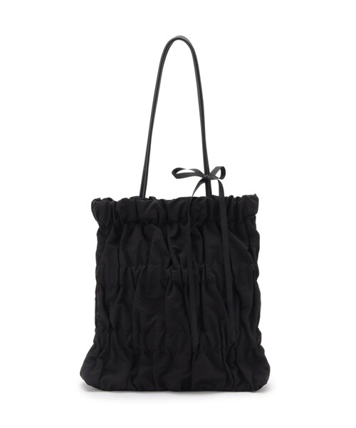 grove（グローブ）の「◆【A4】ギャザーロープリボン付きトート（トートバッグ・レディース・ライトベージュ/ブラック/ライトグレー・00）」の19枚目の写真