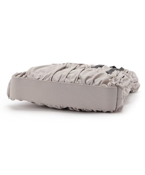 grove（グローブ）の「◆【A4】ギャザーロープリボン付きトート（トートバッグ・レディース・ライトベージュ/ブラック/ライトグレー・00）」の7枚目の写真