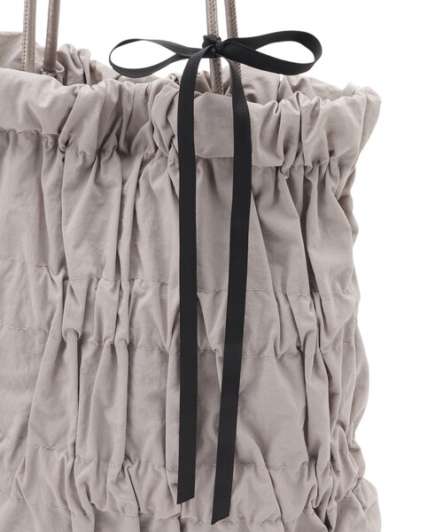 grove（グローブ）の「◆【A4】ギャザーロープリボン付きトート（トートバッグ・レディース・ライトベージュ/ブラック/ライトグレー・00）」の22枚目の写真