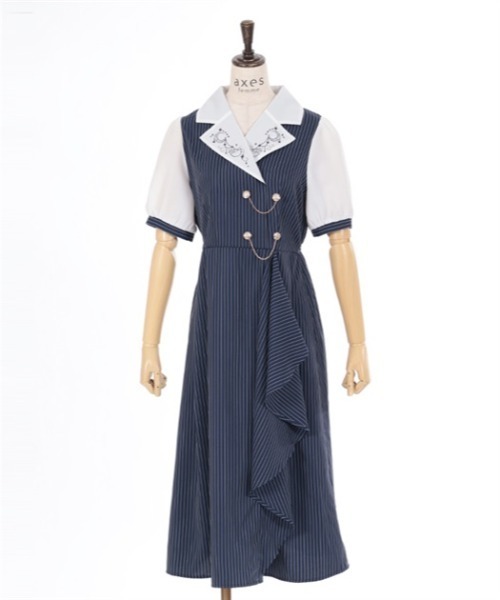 axes femme（アクシーズファム）の「夜空刺繍襟ドッキング