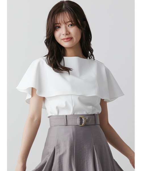 TONAL（トーナル）の「オフショルラッフルカラーブラウス（シャツ 