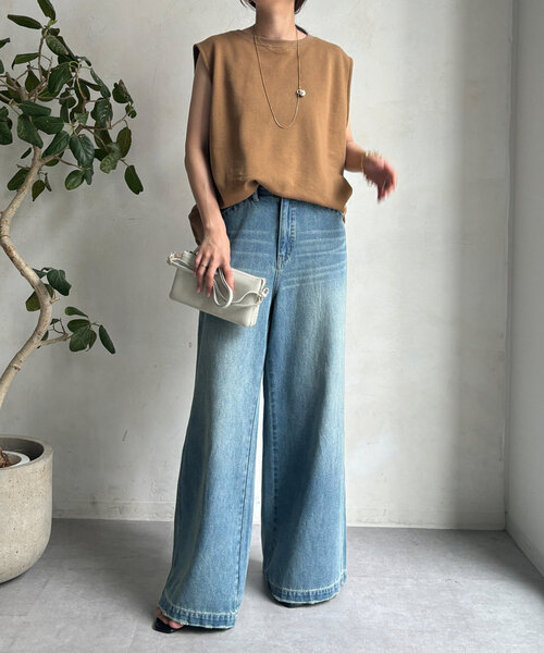 DouDou(ドゥドゥ)の「スウェットタンクオーバープルオーバー(スウェット・レディース・グレー/オフホワイト/ブラック/キャメル・FREE)」の20枚目の写真