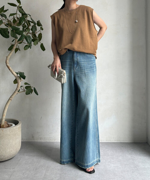 DouDou(ドゥドゥ)の「スウェットタンクオーバープルオーバー(スウェット・レディース・グレー/オフホワイト/ブラック/キャメル・FREE)」の18枚目の写真