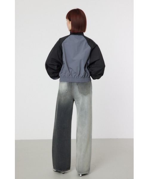 RODEO CROWNS WIDE BOWL(ロデオクラウンズワイドボウル)の「アシンメトリーDENIM PT(デニムパンツ・レディース・ブルー/ブラック・SMALL/MEDIUM/LARGE)」の8枚目の写真