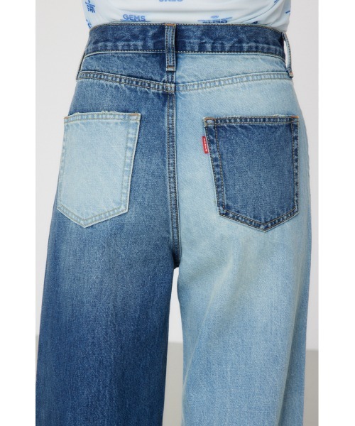 RODEO CROWNS WIDE BOWL(ロデオクラウンズワイドボウル)の「アシンメトリーDENIM PT(デニムパンツ・レディース・ブルー/ブラック・SMALL/MEDIUM/LARGE)」の19枚目の写真