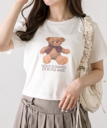 OLIVE des OLIVE | くまプリントぴちTシャツ　1042060030(Tシャツ/カットソー)
