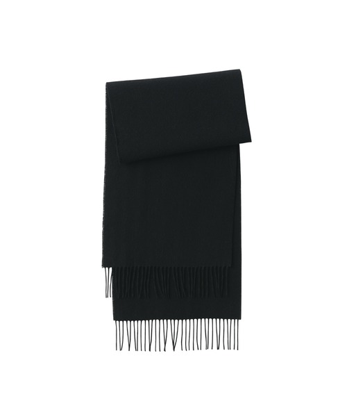 無印良品（ムジルシリョウヒン）の「ウール　マフラー（マフラー・レディース・ダークブラウン系/オレンジ系/ブルー系/グレー/ブラック・FREE）」の8枚目の写真