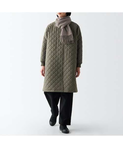 無印良品（ムジルシリョウヒン）の「ウール　マフラー（マフラー・レディース・ダークブラウン系/オレンジ系/ブルー系/グレー/ブラック・FREE）」の14枚目の写真