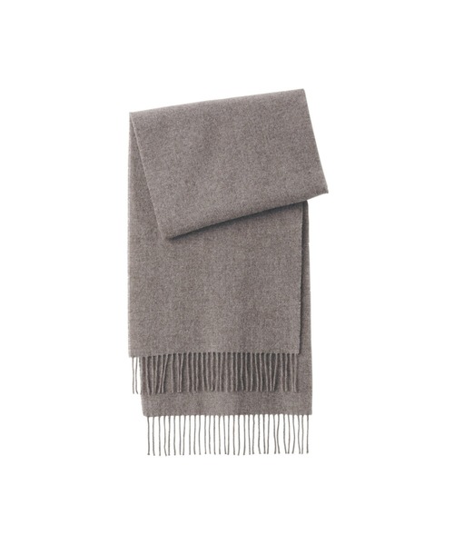 無印良品（ムジルシリョウヒン）の「ウール　マフラー（マフラー・レディース・ダークブラウン系/オレンジ系/ブルー系/グレー/ブラック・FREE）」の16枚目の写真