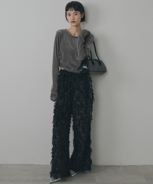 VIOLETTA（ヴィオレッタ）の「【select】スリムシェイプショルダーバッグ（ショルダーバッグ・レディース・ブラック/レッド・FREE）」の5枚目の写真