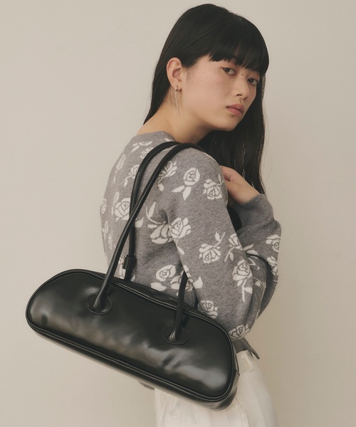 VIOLETTA（ヴィオレッタ）の「【select】スリムシェイプショルダーバッグ（ショルダーバッグ・レディース・ブラック/レッド・FREE）」の8枚目の写真
