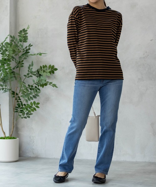 NAVY(ネイビー)の「NAVY 毎日はきたくなるデニム「マイデニ」 スリムストレート(デニムパンツ・レディース・ダークブルー/ライトインディゴブルー・S/XS/L/M)」の15枚目の写真