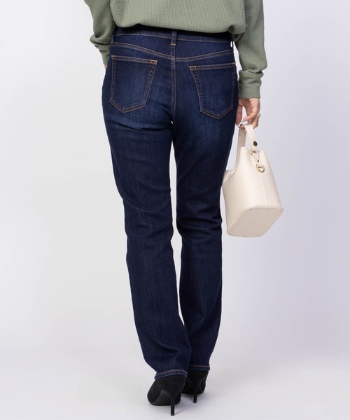 NAVY(ネイビー)の「NAVY 毎日はきたくなるデニム「マイデニ」 スリムストレート(デニムパンツ・レディース・ダークブルー/ライトインディゴブルー・S/XS/L/M)」の8枚目の写真