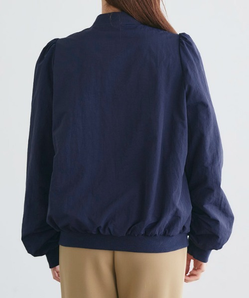 Pierrot（ピエロ）の「パフスリーブMA-1ブルゾン（MA-1・レディース・ブラック/アイボリー/ネイビー・L/M）」の20枚目の写真