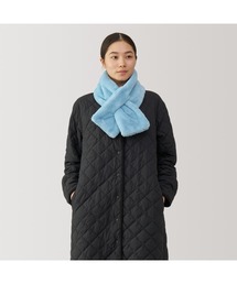 無印良品 | 静電気が起きにくい　着る毛布　マフラー　１４×９２ｃｍ(マフラー)