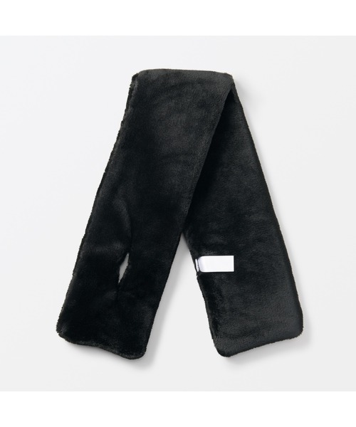 無印良品(ムジルシリョウヒン)の「静電気が起きにくい 着る毛布 マフラー 14×92cm(マフラー・レディース・アイボリー/サックスブルー/ブラック/ブラウン系/スモークピンク・FREE)」の12枚目の写真