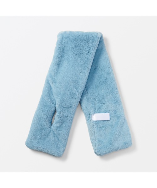 無印良品(ムジルシリョウヒン)の「静電気が起きにくい 着る毛布 マフラー 14×92cm(マフラー・レディース・アイボリー/サックスブルー/ブラック/ブラウン系/スモークピンク・FREE)」の20枚目の写真