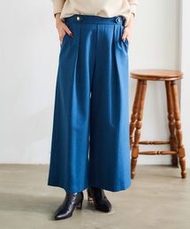 le.coeur blanc | ウールライクウエストデザインワイドクロップドパンツ(その他パンツ)
